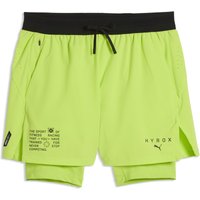 Image of Myprotein PUMA X HYROX Men's 2In1 Powermode Short - Sunny Lime - L