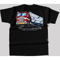 Transformers x THUMBS Optimus Prime Oil Spill T-Shirt Black - XXL
