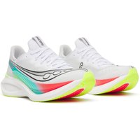 Image of Myprotein Saucony Women's Endorphin Pro 5 Trainers - White/Multi - UK 4