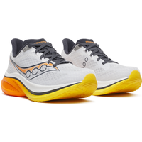 Image of Myprotein Saucony Men's Endorphin Speed 5 Trainers - White/Fuego - UK 7.5