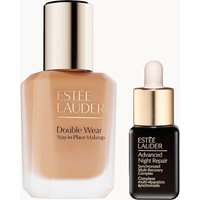 Estee Lauder Double Wear Stay-in-Place Makeup & Advanced Night Repair Serum Bundle (Various Shades) - Cashew