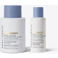 AMELIORATE Illuminating Glow Transforming Body Lotion Home and Away Duo (worth £36)