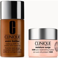 Clinique Even Better Makeup Foundation SPF 15 & Moisture Surge 100H Hydrator Moisturiser Bundle (Various Shades) - WN 120 PECAN