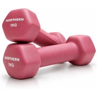Image of Myprotein Northern Neoprene Hex Dumbbells – Dusk Pink - 1kg