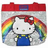 Loungefly Hello Kitty 40th Sequins Rainbow Tote Bag - 49.00 Loungefly Hello Kitty 40th Sequins Rainbow Tote Bag