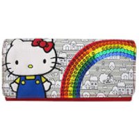 Loungefly Hello Kitty 40th Sequins Rainbow Wallet