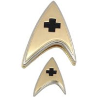 Quantum Mechanix Star Trek: Discovery Enterprise Medical Badge and Pin Set