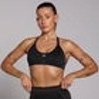 Myprotein UK MP Women's Tempo Seamless Hybrid Sports Bra - Black - XL