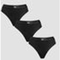 Myprotein UK MP Women's Mid Rise Bikini Brief (3 Pack) - Black - XL