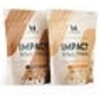 Myprotein UK MyProtein Impact Whey Protein – Twin Pack - Chocolate Caramel with Crunchy Biscuit Pieces - Vanilla Honeycomb with Crunchy Biscuit Pieces