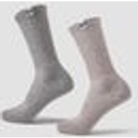 Myprotein UK MyProtein MP Hiking Socks (2 pack) - Brown/Grey Marl
