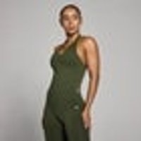 Myprotein UK MyProtein MP Women's Tempo Seamless Halter Neck Vest - Forest Green