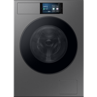 Samsung 9 kg Bespoke AI Waschmaschine WF90F/24 mit AI Home, EEK: A -55%, 9 kg Edelstahl Schwarz
