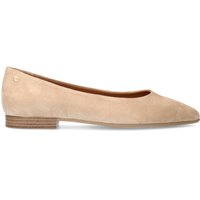 Beigefarbene VelourslederBallerinas 17% Rabatt auf Manfieldschuhe