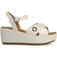 Manfieldschuhe 30% Rabatt auf edle weiße LederKeilsandaletten