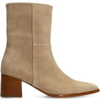 Manfieldschuhe 20% Rabatt auf bequeme beigefarbene VelourslederStiefeletten