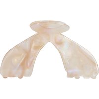 Manfieldschuhe Gemusterte beigefarbene Haarspange