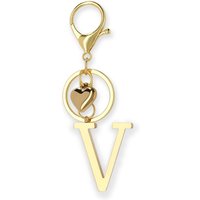 Manfieldschuhe 15% Rabatt auf goldfarbenen TaschenCharm mit Buchstabe V