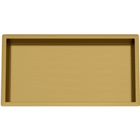 Saniclear Fido inbouwnis 60x30cm mat goud - geborsteld messing