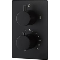Saniclear Nero complete inbouw thermostaatkraan zwart