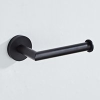 Saniclear Nero toiletrolhouder mat zwart