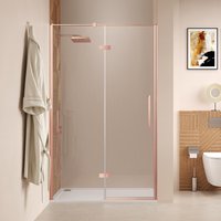 Saniclear Pure douchedeur 120cm geborsteld koper