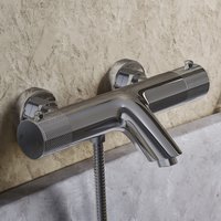 Saniclear Talpa Curved thermostatische opbouw badkraan chroom
