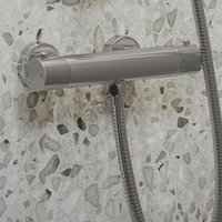 Saniclear Talpa Stripes opbouw douchethermostaat chroom