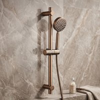 Saniclear Antique glijstangset met Vision handdouche verouderd messing