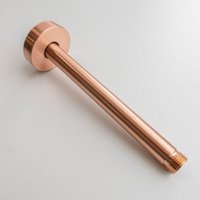 Saniclear Copper douchearm voor plafondmontage 20cm koper geborsteld
