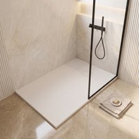 Saniclear Naxos SMC douchebak stone-look 120x80cm wit mat
