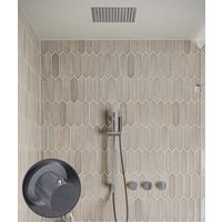 Saniclear Plus Curved Pro inbouw regendouche met inbouw douchekop 30x30cm, glijstang en staafhanddouche chroom
