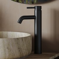 Saniclear Plus Stripes hoge wastafelkraan zwart mat