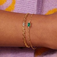 Low MOQ 10pcs Wholesale 925 Sterling Silver Classic Party Gift Zircon Chain & Link Bracelet