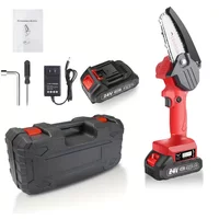 Mini Electric Chainsaw 6-Inch DIY Cordless Portable Handheld Chain Saw for Wood Cutting Tree Trimming