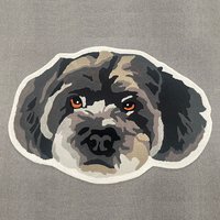 3d Anime Black Custom Rug Tufting Dog Gaming Mat Custom logo New Pattern Cute Animal Rug Carpet Nursery Living Room Bedroom Rug