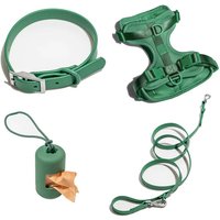 Fashion Special Design Waterproof Soft Rubber PVC Plastic Pet Dog Collar Leash and Neoprene Harness Set