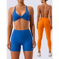 Custom Logo Stretchy Sportswear Workout Yoga Leggings Active Women Yoga Pants Sport Wear Gym Fitness Yoga Sets