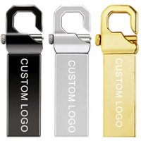 Business Metal Case Hook Shaped 32MB 1GB 2GB 4GB 8GB 16GB 32GB Usb 2.0 3.0 Flash Pen Drive Pendrive