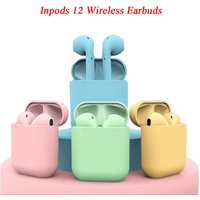 Awesome Hand Feeling Matte Charging Box Macaron Colors Bluetrum Chip IPX5 Inpods 12 TWS Wireless Earbuds