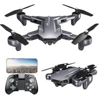 New Portable Foldable Optical Flow Positioning Remote Control Aircraft RC Quadcopter Drone with 4K WIFI Double Camera