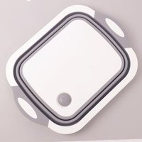 Collapsible Cutting Board with Dish Tub,Colander Fruits Vegetables Wash and Drain Sink Storage Basket 3 in 1