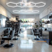 Barber Shop Hexagon Light Family Style Garage Newest Honeycomb Led Work Lights