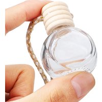 Alibaba 8ml Round Color Rope Car Perfume Diffusion Bottle Pendant Decoration Car air Fresh Perfume Empty Bottle