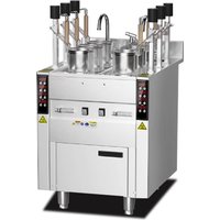 Fully Automatic Noodles Cooking Robot Noodle Making Pot Electric Standing Auto Lift up Noodle Cooker 6 Baskets