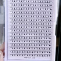 8D 0.05 MM C D Curl 8-15 mm Extra Black Short Stem Handmade Premade Fan Eyelashes Eyelash Extension Supplies