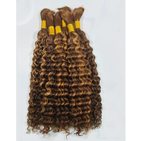Bulk Human Hair for Braiding BoHo Hairstyle No Weft Deep Wave Bulk Human Hair Braiding Bundle Hair Extension