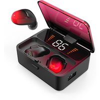 TWS Bluetooth 5.0 Earbuds Noise Cancelling Waterproof Wireless Headphones 145H Cycle Playtime(Easy Pairing,Deep Bass