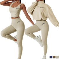 Workout Clothing Activewear Women's Leggings Fitness Athletic Wear Sports Bra Set Yoga Suit Gym Fitness Set(Customized Product)