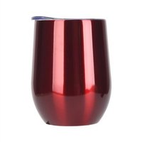 12 oz Insulated Stainless steel personalized rose gold wine tumbler